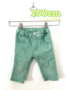 moujonjon ムージョンジョン  90 100 男の子　春　緑　ズボン