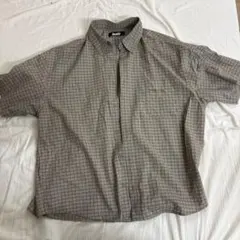 kutir チェック柄 半袖シャツ ブラウン系のサムネイル
