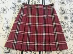 バーバリー　ピンクチェック プリーツショートスカートのサムネイル