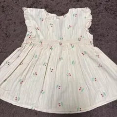 petit main チェリー柄 半袖 チュニック 130cm