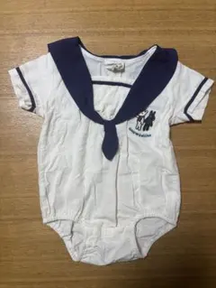 セーラー襟ロンパース　半袖　夏　リサとガスパール　バースディ　futafuta