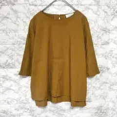 エスエッセンシャルズ◆リネン混 七分袖ブラウス/涼しげ 日本製 三陽商会