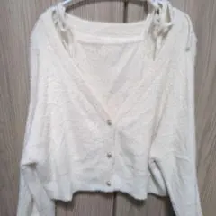 カーディガン　2枚セット　ホワイト