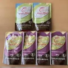 オーガニックGreen Mind赤ちゃんのためのお粥離乳食 12か月用6袋セットのサムネイル