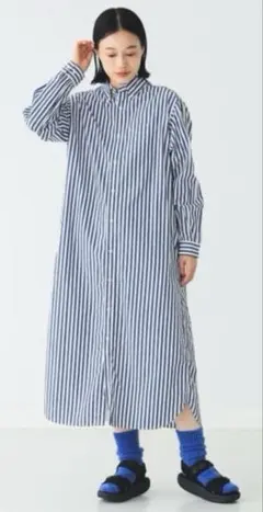 「ビームスボーイ」購入ストライプシャツワンピース