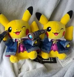 ポケモン天文台 ピカチュウ ぬいぐるみ 図録 各2点ずつ 計4点セット 