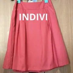 オレンジ色スカート（インディヴィ）　新品