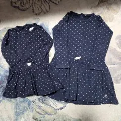 プチバトードットワンピース2枚セット6m 67cm 18m81cm