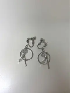 シルバー フープ イヤリング