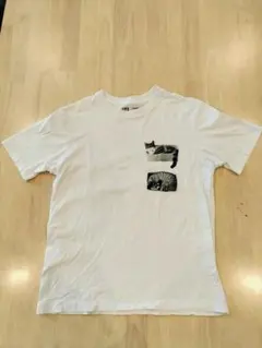 ユニクロ 猫プリント Tシャツ
