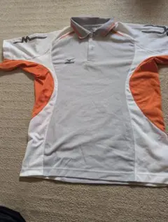Mizuno ポロシャツ ホワイト/オレンジ