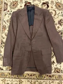 sovereign ブラウン リネンテーラードジャケット