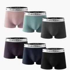 ボクサーパンツ メンズ 下着 6枚セット 吸水速乾 抗菌防臭 3D立体成型