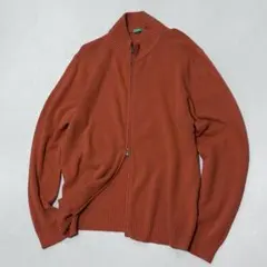 90s BENETTON ダブルジップ ウール ドライバーズニット Tech