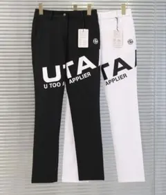 UTAA ウタ ゴルフパンツ L グリーン ビッグロゴ ストレッチ UTAA ウタ ゴルフパンツ L グリーン ビッグロゴ ストレッチ - メルカリ