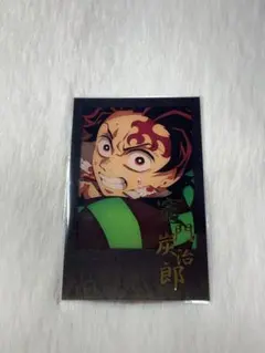 鬼滅の刃 ダイニング 箔押しチェキ風ブロマイド お楽しみくじ 竈門炭治郎