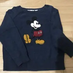 UNIQLO女の子男の子110cmミッキーマウス セーター ネイビー