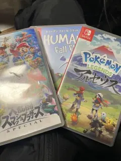 【人気3点セット】スマブラSP / アルセウス / ヒューマンフォールフラット