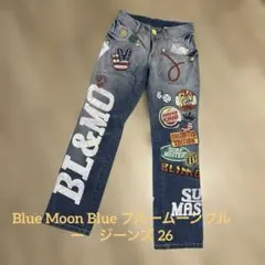 Blue Moon Blue デニムパンツ パッチワーク サーフ　サイズ26のサムネイル