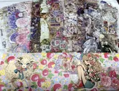 国内外作家マステセット　おすそ分け　コラージュ　簡易マステ蛇腹ケースおまけ