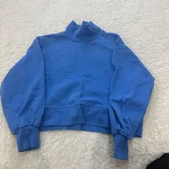 GREEN LABEL RELAXING 青 トレーナー Fサイズ