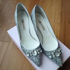 DIANA シルバースパンコールパンプス