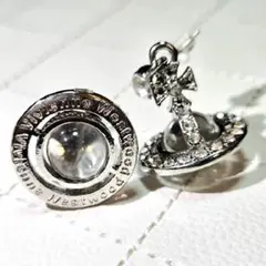 クリア】Vivienne Westwood スモールオーブ ピアス