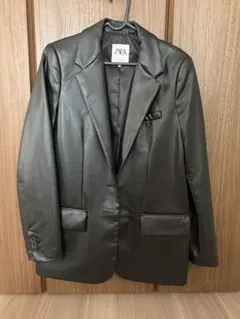 ZARA ブラック レザー ジャケット XS