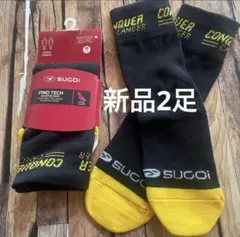 新品未使用のSUGOi（スゴイ）FINO TECH クォーターソックス　サイクルのサムネイル
