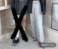 Heather ヘザー ハイウエストデニム ワイドパンツ アイシーブルー