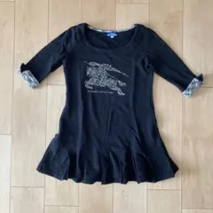 バーバリーブルーレーベル★チュニック　ワンピース　38 黒