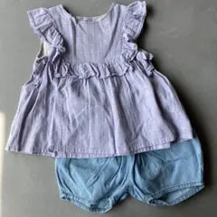 Petit main ブラウス・バースデイ ショートパンツセット