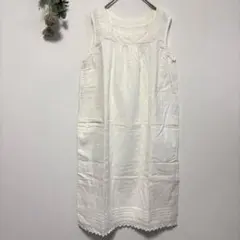 ガーゼコットン100%｜ノースリーブワンピース｜ルームウェア｜部屋着｜リラックスのサムネイル
