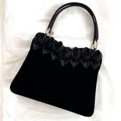 ジャン ルイ シェレル　パーティバッグ　ブラック　ベルベット