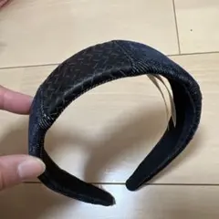 DIESEL デニム レザー ヘアバンド