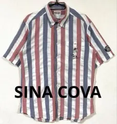 一*ん様 シナコバ ボタンダウンシャツ ストライプ Lサイズ SINA COVAのサムネイル