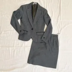 7号　スーツ　事務服　上下　セットアップ　ジャケット　スカート