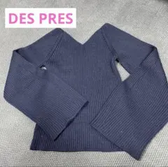 デプレ　ネイビーニット des pres