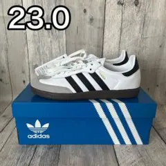 新品未使用【adidas】サンバ ホワイト コアブラック 23.0cm