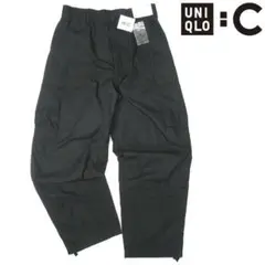 新品■ユニクロシー　UNIQLO:C ワイドフィットカーゴパンツ　黒　Mサイズ