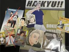 ハイキュー！！　木兎光太郎　赤葦京治　極楽湯　コースター　ホロ　ピンバッジ