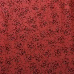 ロラライハリス　Elegant Scroll レッド生地　45㎝×110㎝