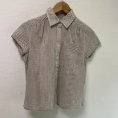 EAST BOY 半袖シャツ　ブラウン　サイズ9のサムネイル