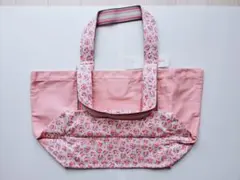【新品未使用】キャスキッドソン キャンパス トートバッグ 花柄 ミニバラ