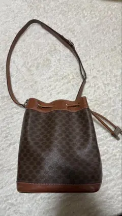 CELINE セリーヌ トートバッグ マカダム バケツ型 肩掛け PVC