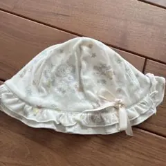 ジェラートピケ　ベビー帽子　リバーシブル