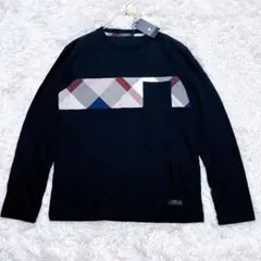 【BLACK LABEL】長袖カットソー ブラック M 新品 送料無料のサムネイル
