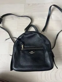 COACH 黒レザーリュック・バックパック