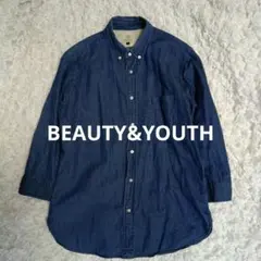 BEAUTY&YOUTH ユナイテッドアローズ　リネン　コットン　 シャツ　M