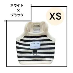 XS【ホワイト×ブラック】ボーダー　犬　ペット　服 　小型のサムネイル